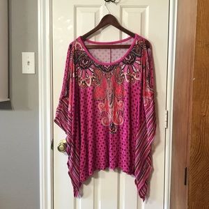 Open shoulder blouse